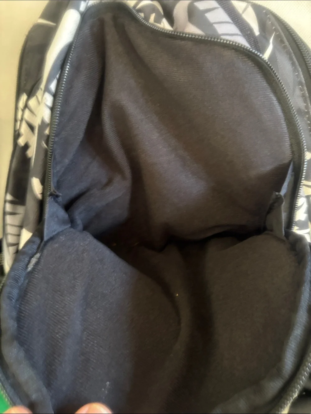 Nike Black and White Graphic Swoosh Backpack